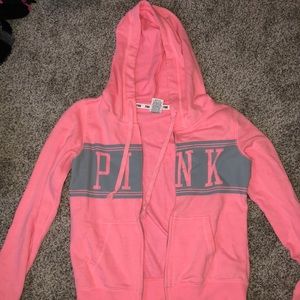 PINK zip-up hoodie